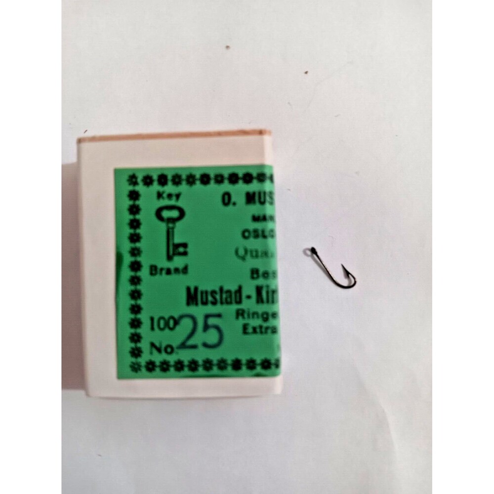 Mustad & Son Mustad-Kerby Sea Hooks Qual# 1422A Ringed Bronze X Long Shaft 100pc